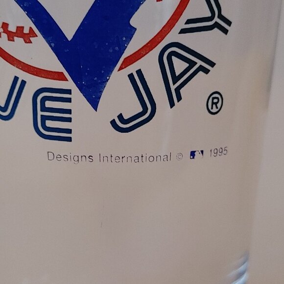 VINTAGE 1995 Toronto Blue Jays Pint Glass MLB OFFICIAL Base Ball Beer Glass - Picture 5 of 6